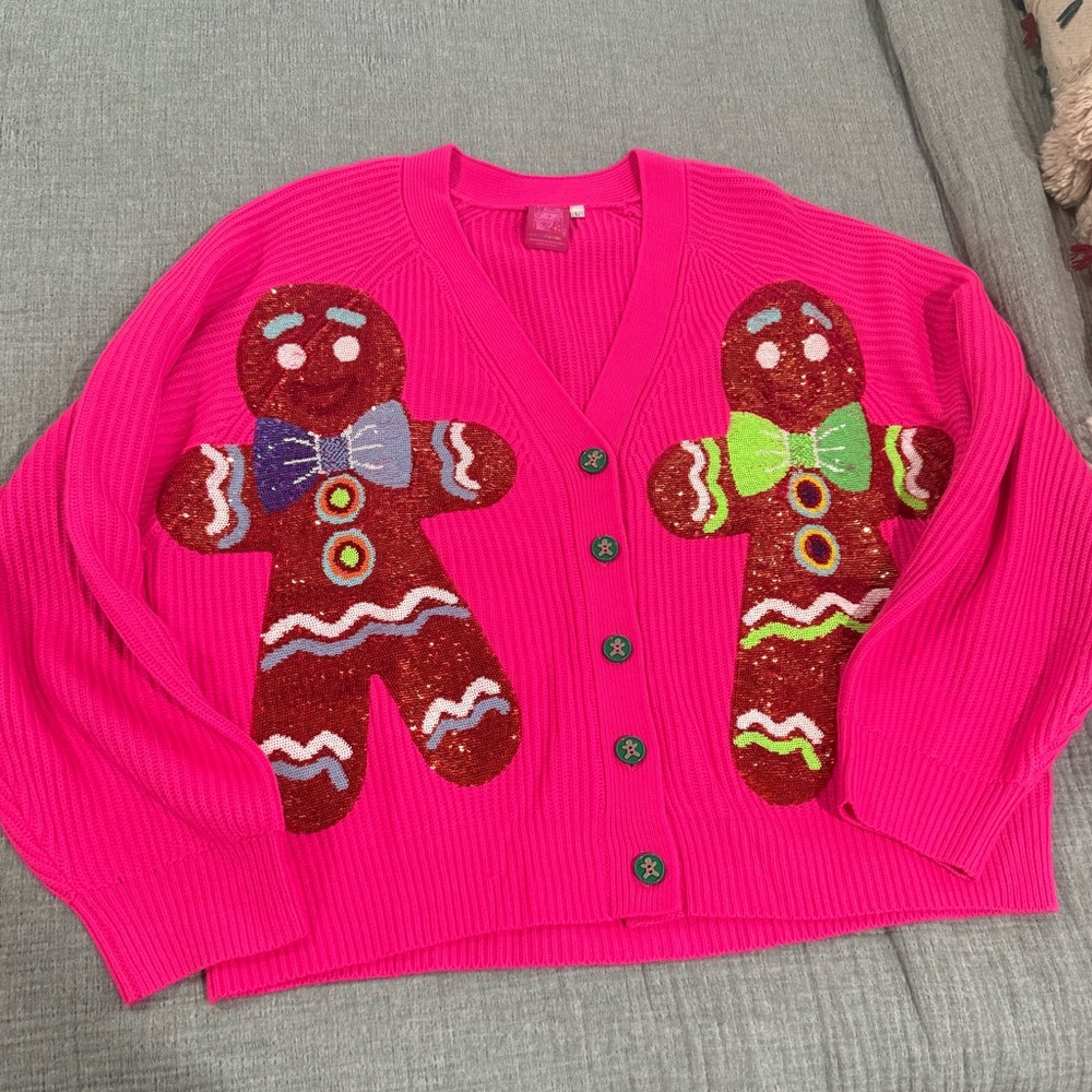 Queen of Sparkles Gingerbread Cardigan